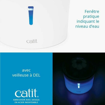 Catit Fontän För Husdjur Catit Vit Plast/Rostfritt Stål