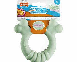 Nylabone Tuggleksak För Hundar Nylabone Sensory Tactile Ring Grön Jordnötssmör Kyckling S