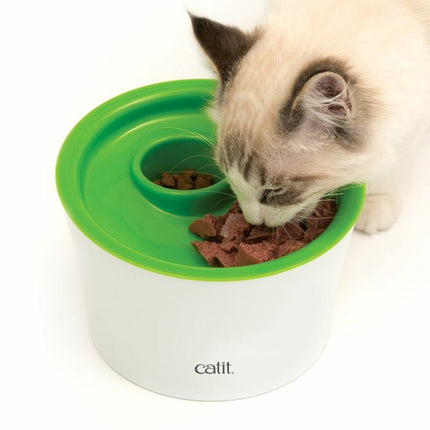 Catit Långsam Äta Matskål För Husdjur Catit Senses 2.0 Plast