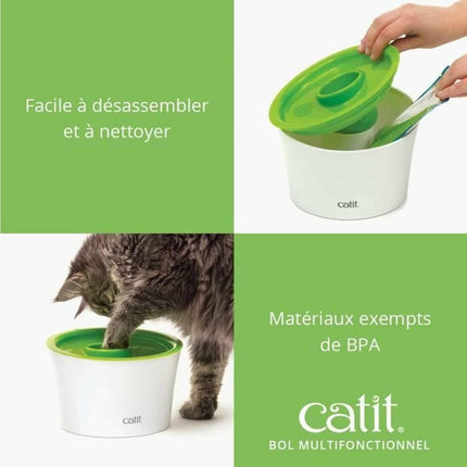 Catit Långsam Äta Matskål För Husdjur Catit Senses 2.0 Plast