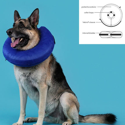 Kvp Återställningshalsband För Hundar Kvp Kong Cloud Blå Upplåsbar (25-33 Cm)