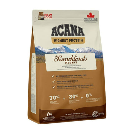Acana Foder Acana Ranchlands Kalvkött Lamm Gris 2 Kg