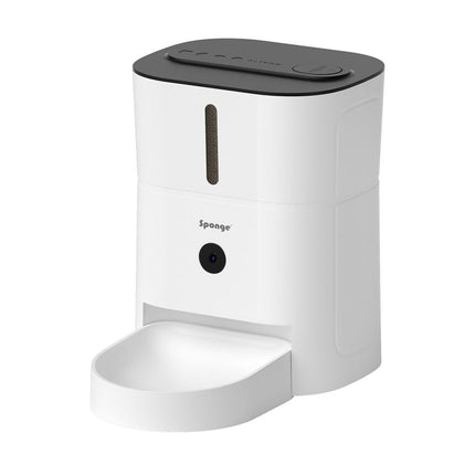 Sponge Cat Feeder Sponge Vit Svart Plast
