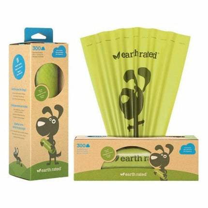 Earth Rated Hållare För Bajspåsar Earth Rated Unscentbio300 Papper Plast (300 Uds)