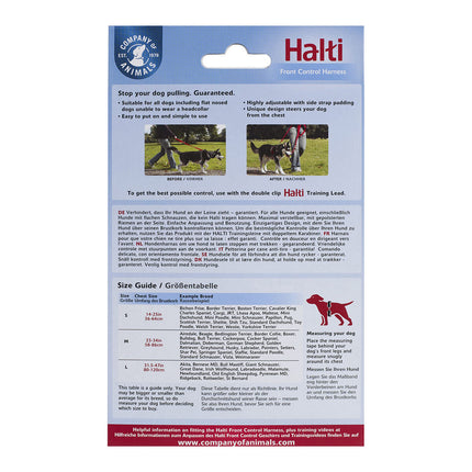 Company Of Animals Hundsele Company Of Animals Halti Svart/Röd Storlek S (36-64 Cm)