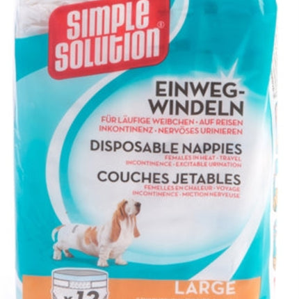 Simple Solution Einfache Lösung Einweg-Hundewindel