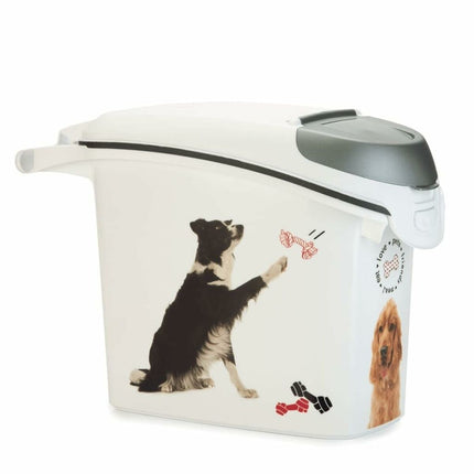 Curver Pet Food Canister Curver Love Pets Vit Gummi Plast 15 L