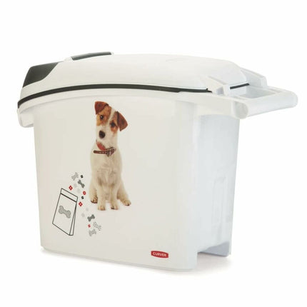 Curver Pet Food Canister Curver Love Pets Vit Gummi Plast 15 L