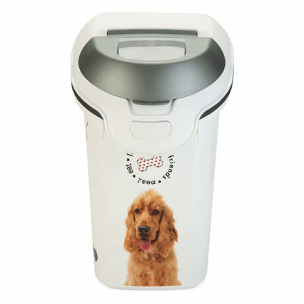 Curver Pet Food Canister Curver Love Pets Vit Gummi Plast 15 L