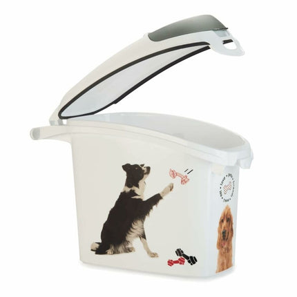 Curver Pet Food Canister Curver Love Pets Vit Gummi Plast 15 L