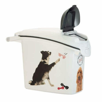 Curver Pet Food Canister Curver Love Pets Vit Gummi Plast 15 L