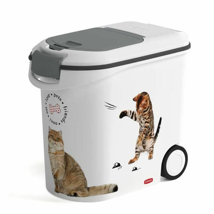 Curver Pet Food Canister Curver Med Hjul Vit Polypropen 12 Kg