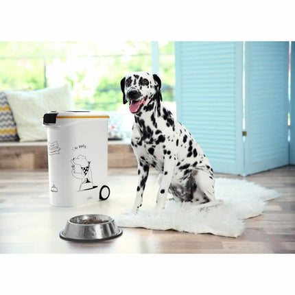 Curver Pet Food Canister Curver 794096 Med Hjul Vit Plast 20 Kg 54 L 49,3 X 27,8 X 60,5 Cm