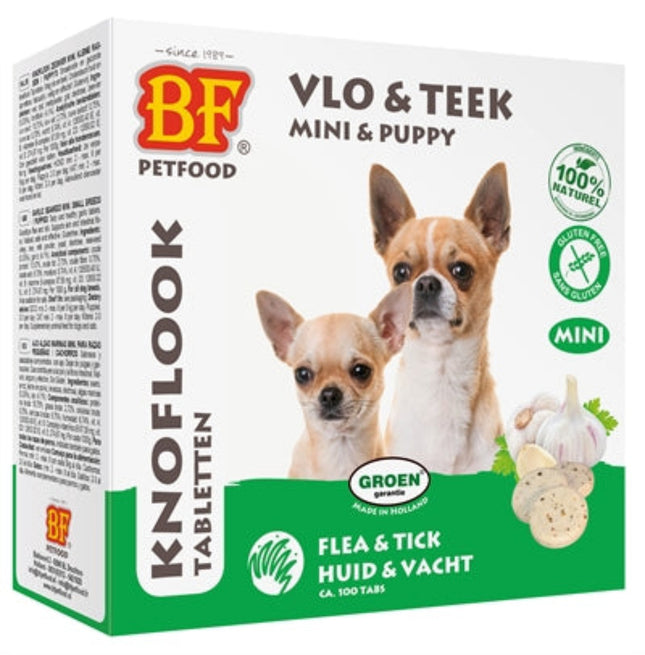 BF Petfood Hondensnoepjes Knoflook Zeewier Mini 100 st – functionele tabletten voor hond