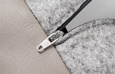 Bia Bett Kunstlederbezug Hundekorb Taupe