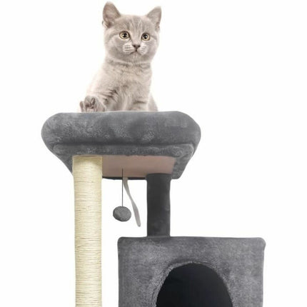 Flopi Klösbräda För Katter Flopi Dark Grå Plysch Trä (1 Antal)