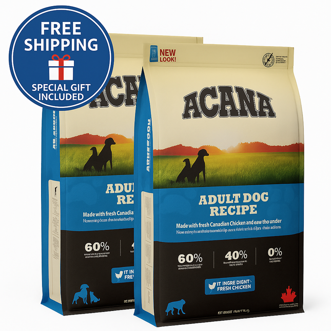 ACANA Adult Dog Recipe 2x 17 KG – Hundefutter für erwachsene Hunde