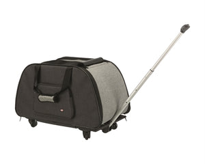 Trixie Reisekorbwagen Schwarz / Hellgrau