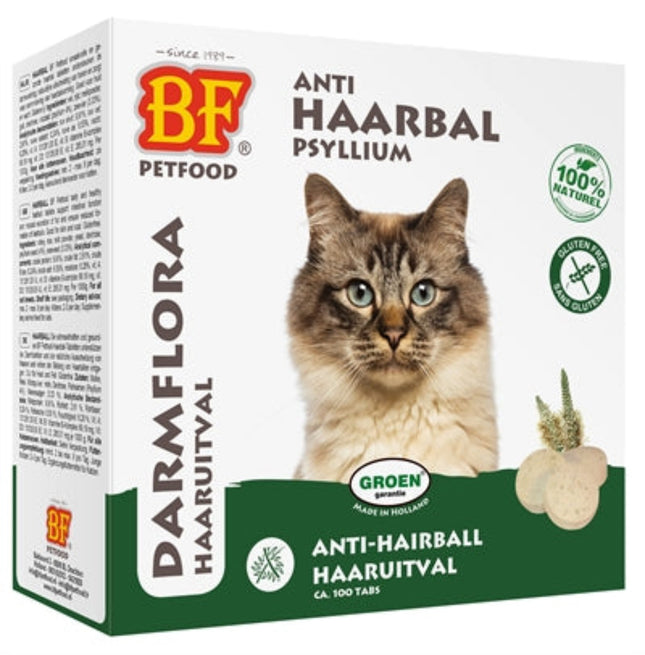 BF Petfood Kattensnoepjes Hairball Bij Haarbal 100 st haarbal tabletten voor katten