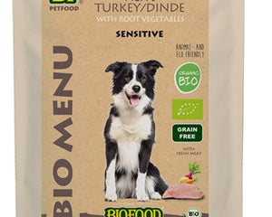 Bf Petfood Bio-Hundefutter Truthahn-Menü-Beutel