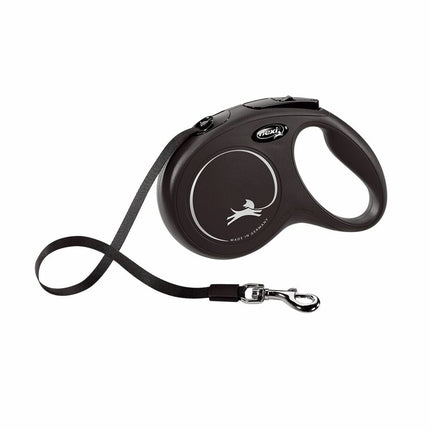 Flexi Dohundkoppel Flexi New Classic 8M Svart Storlek L