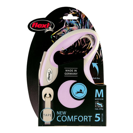 Flexi Dohundkoppel Flexi New Comfort Rosa Storlek M