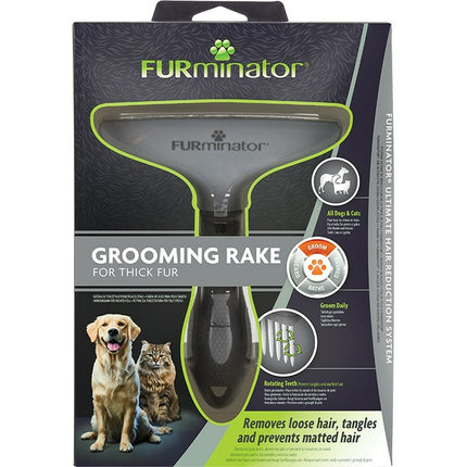Furminator Hundeborste Furminator Tjockt Hår Svart Multicolour Transparent