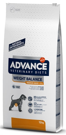 Advance Veterinary Diet Dog Weight Balance Medium/Maxi 12 kg droogvoer voor gewichtsverlies bij honden