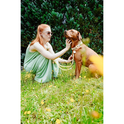 Hunter Hundhalsband Hunter Malia Lime M/L 45-54 Cm