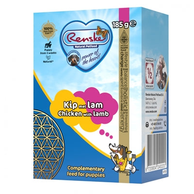 Renske Frisch Zubereitete Mahlzeit Welpe Lamm / Huhn