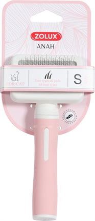 Zolux Anah Slicker Brush Rosa/Weiss