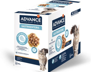 Advance Veterinary Diet Gastroenteric natvoer voor katten met spijsverteringsproblemen 12x85 g