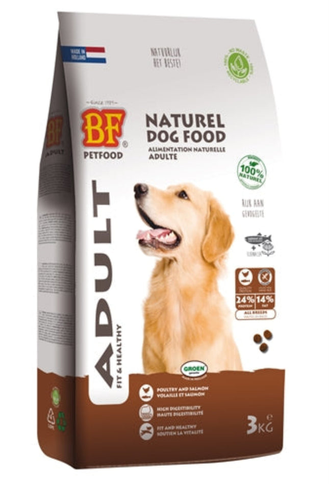 BF Petfood Adult Krokant droogvoer 3 kg en 12,5 kg