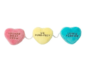 Fuzzyard Bonbonherzen Am Seil Mit Katzenminze-Plüsch