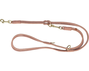 Trixie Hundeleine Rein Einstellbar Rund Genähtes Leder Rosa