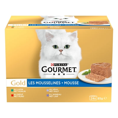 Gourmet Goldmousse Gemischt Kaninchen/Rind/Kalb/Lamm