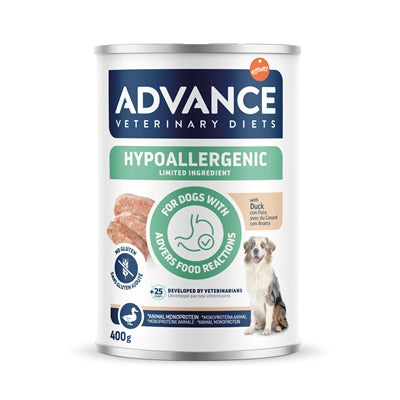 Advance Veterinary Diet Dog Hypoallergenic Duck 6 x 400 g natvoer