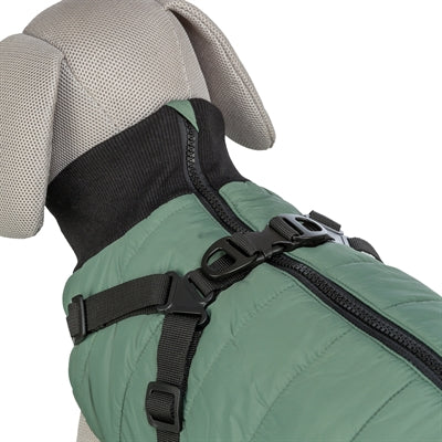 Trixie Hundemantel Pontis Mit Geschirr Salbeigrün