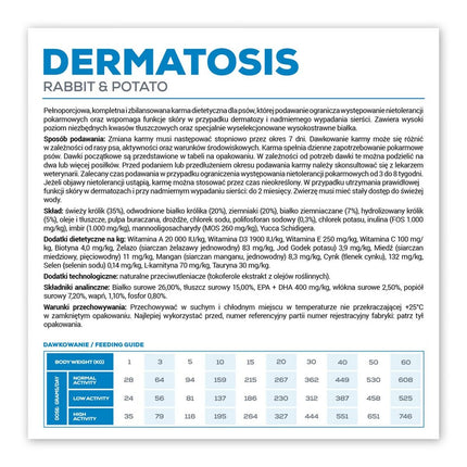 Vetexpert Foder Vetexpert Dermatosis Kanin 12 Kg