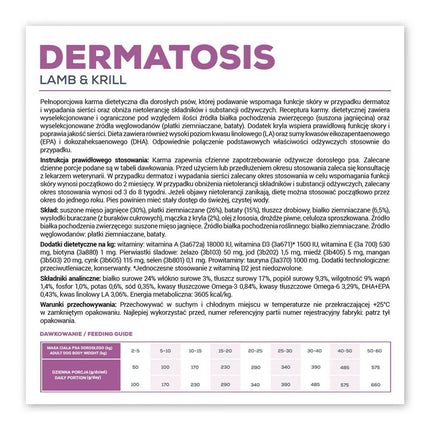 Vetexpert Foder Vetexpert Dermatosis Dog Lamb & Krill Lamm 2 Kg