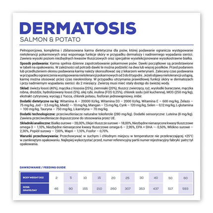 Vetexpert Foder Vetexpert Dermatosis Lax 12 Kg