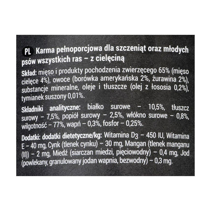 Dolina Noteci Våt Mat Dolina Noteci Rafi Junior Blåbär Kalvkött 400 G