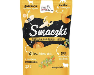 Syta Micha Hundgodis Syta Micha Banan Aprikos Lamm Pumpa 80 G