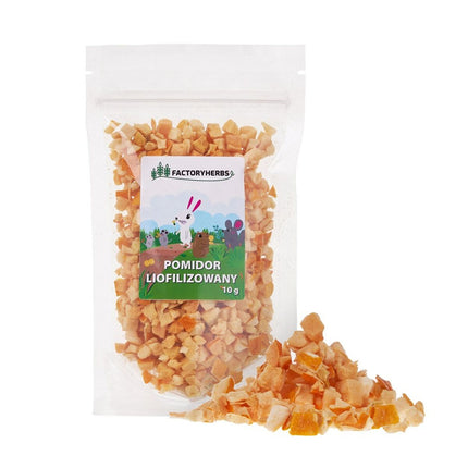 Factoryherbs Kaninmat Factoryherbs Freeze-Dried Tomato Chinchilla Marsvin Hamster Råtta Mus Gnagare Fåglar