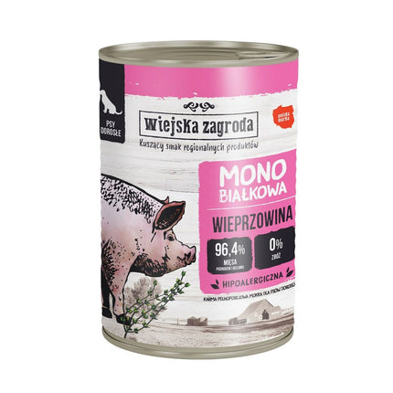 Wiejska Zagroda Våt Mat Wiejska Zagroda Cerdo Monoproteico Gris 400 G