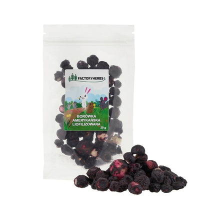 Factoryherbs Kaninmat Factoryherbs Freeze-Dried Blueberries Chinchilla Marsvin Hamster Råtta Mus Gnagare Fåglar