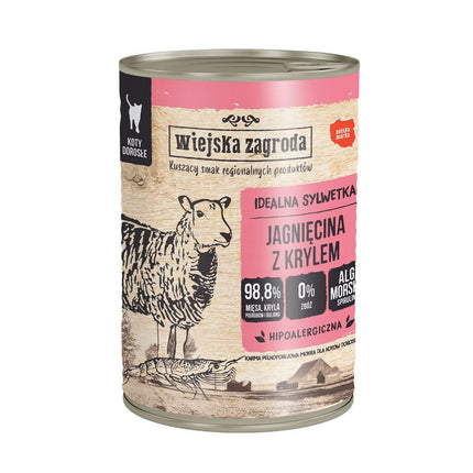 Wiejska Zagroda Kattmat Wiejska Zagroda Lamb With Krill 400 G
