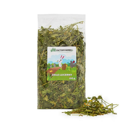 Factoryherbs Kaninmat Factoryherbs Alfalfa Herb Chinchilla Marsvin Hamster Råtta Mus Gnagare Fåglar