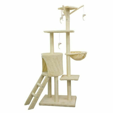 Bigbuy Pets Klösbräda För Katter Jipsy 79 X 34 X 138 Cm Beige