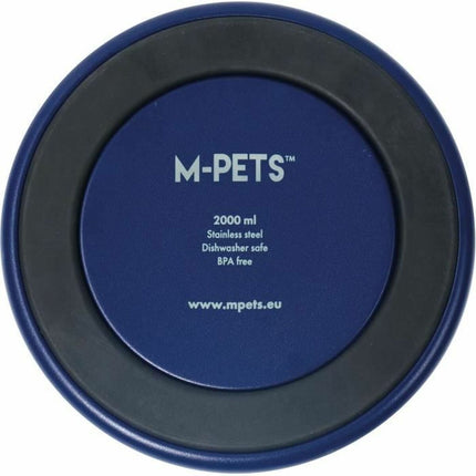 Mpets Hundmatare Mpets Eskimo Metall Rostfritt Stål Blå Slirsäker 2 L